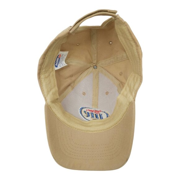 Miller Lite Embroidered Logo Khaki Strapback Cap Trucker Baseball Hat Beer Acme - Picture 8 of 15